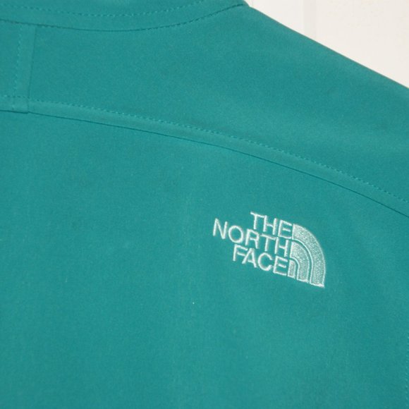 NORTH FACE  Green Zip-Up Soft Shell Jacket sz M - Picture 7 of 7